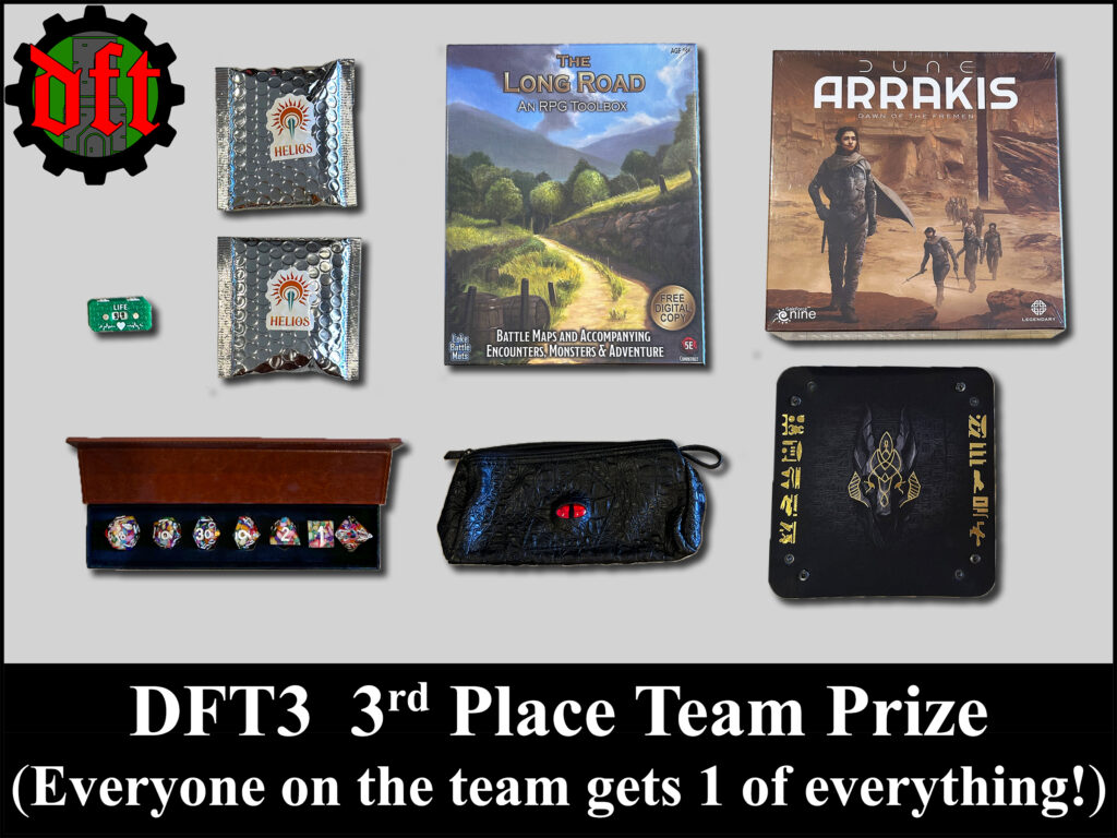 DFT3 3rd Place Team Prize Package