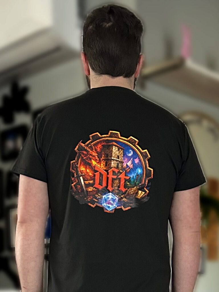 Back of the new DFT Shirt.